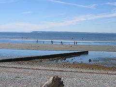 Groyne in Crescent Beach, British Columbia, Canada