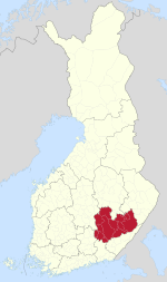 南薩沃區在芬蘭的位置