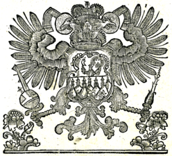 Reichsadler variant in the 1784 Molitvenic