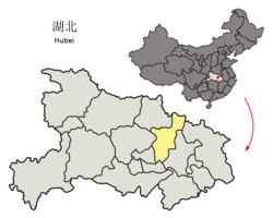 孝感市在湖北省的地理位置
