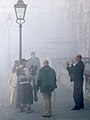 London smog recreated for the filming of a Sherlock Holmes story