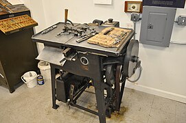 Ludlow typecaster setup