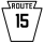 Pennsylvania Route 15 marker
