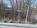 Bridge sign steel girder structure P-6048,[7] rang de la Rivière Blanche, Saint-Alban