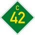 C42 road shield}}