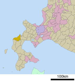 Location of Shimamaki in Hokkaido (Shiribeshi Subprefecture)