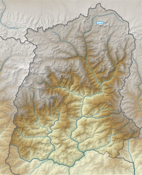 Map showing the location of Pangolakha Wildlife Sanctuary