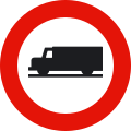 R-106 No vehicles intended for the transport of goods