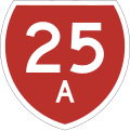 State Highway 25A marker