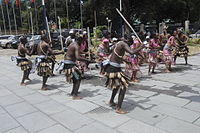 The African tranditional dance in Dar es Salaam