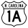 U.S. Highway 1A marker