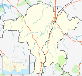 Puckapunyal is located in Shire of Mitchell
