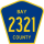 County Road 2321 marker