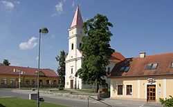 Centre of Bratčice with the Church of the Holy Trinity