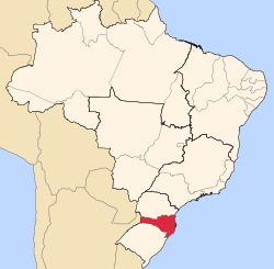 Location of Porto Belo