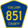 County Road 851 marker