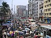 Dhaka during rush hour.