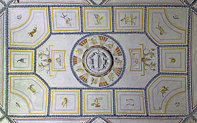 Fresco with zodiac signs