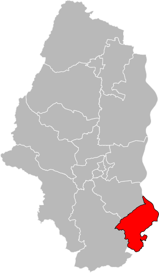 聖路易縣在上萊茵省的位置