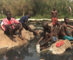 Springs with clear water but curative, the Omugabe (royal) springs are on the easterly sides. The place is naturally stunning with papyrus swamp along it and it is a healing site for most locals as most of them flock into the site early in the morning and late in the evening for bathing. It attracts over 100 peoples on a daily basis. Has zones for women and children (Nazario Bihanga is the care taker)two sections one is Ekyomugabe, (royal) the other is Mulago as a general ward.