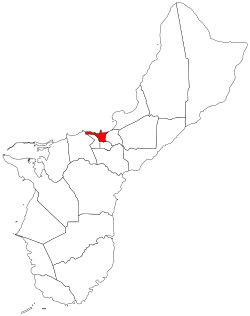阿加尼亚在关岛内的位置