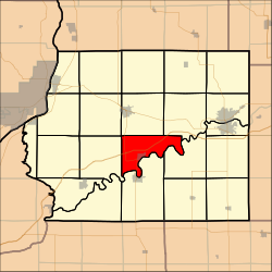 Location in Whiteside County