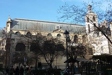 West side of church and bell tower