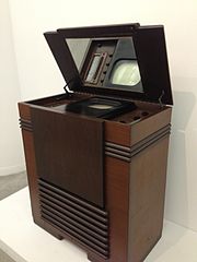 First U.S. commercial TV set, the RCA Victor TRK 12 (1939)[75]