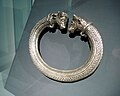 The Trichtingen silver torc with bull heads, perhaps 2nd century BC