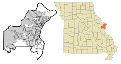Location of Mackenzie, Missouri