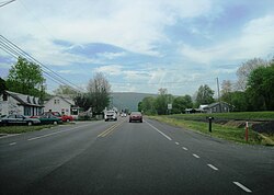 Northbound US 522 in Allenport