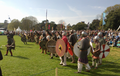 Viking re-enactors at the Battle of Clontarf millennium commemoration, Saint Anne's Park, Dublin, April 19th 2014