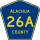 County Road 26A marker