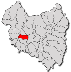 Location in Covasna County