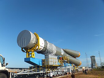 Soyuz rollout to ELS pad on 9 October 2012.