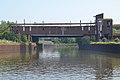 Junction of the Sambre river and the canal in Charleroi