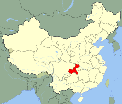 重慶市的地理位置
