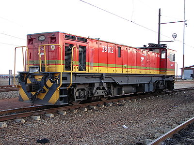 38-012号车，采Transnet Freight Rail 涂装，2013年5 月18日。