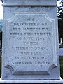 Confederate Memorial's inscription