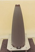 Nuclear device used in the last US nuclear test Divider. Appears to be an SRAM nose, suggesting a W91 warhead.