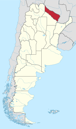 福莫薩省在阿根廷的位置