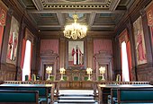 Standard courtroom of the Court of Cassation in the Palace of Justice