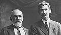 Image 18The Bulletin, founded by J. F. Archibald (left), nurtured bush poets such as Henry Lawson (right). (from Culture of Australia)