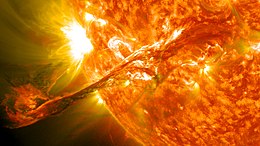 On August 31, 2012, a long prominence/filament of solar material that had been hovering in the Sun's atmosphere, the corona, erupted out into space at 4:36 p.m. EDT.