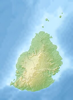 Location of the reservoir in Mauritius.