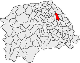 Location in Suceava County