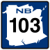 Route 103 marker