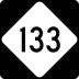 North Carolina Highway 133 marker