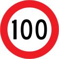 100 km/h speed limit