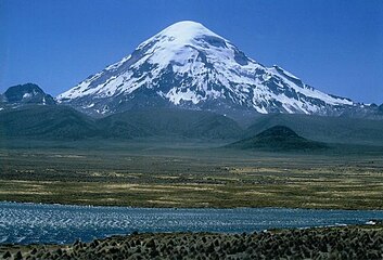 The summit of Nevado Sajama is the highest point of Bolivia.